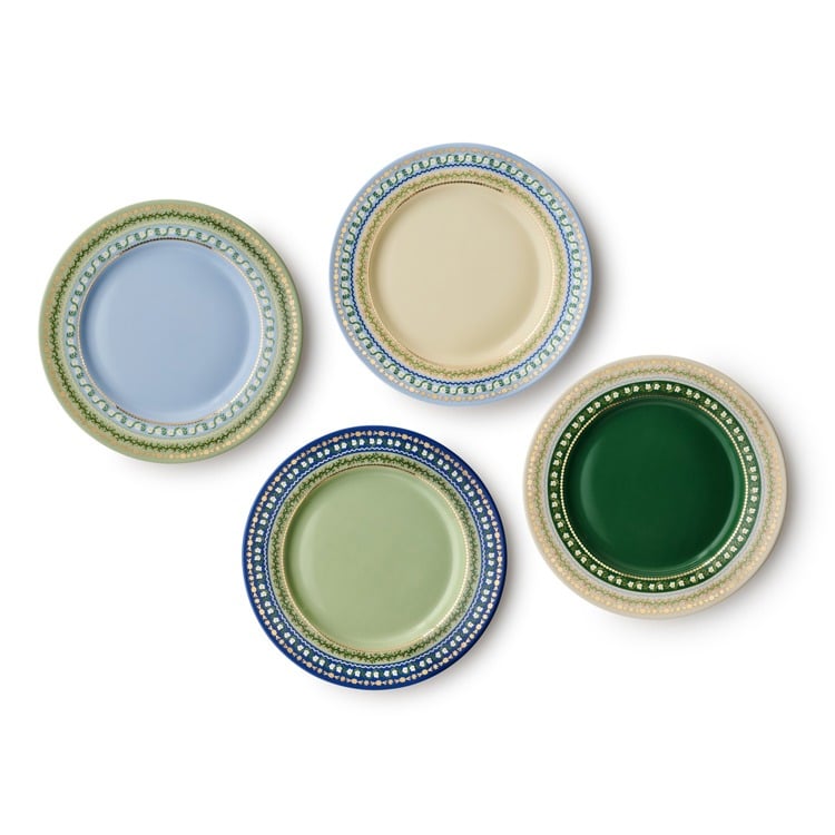 Delphine Porcelain Dessert Plate Set