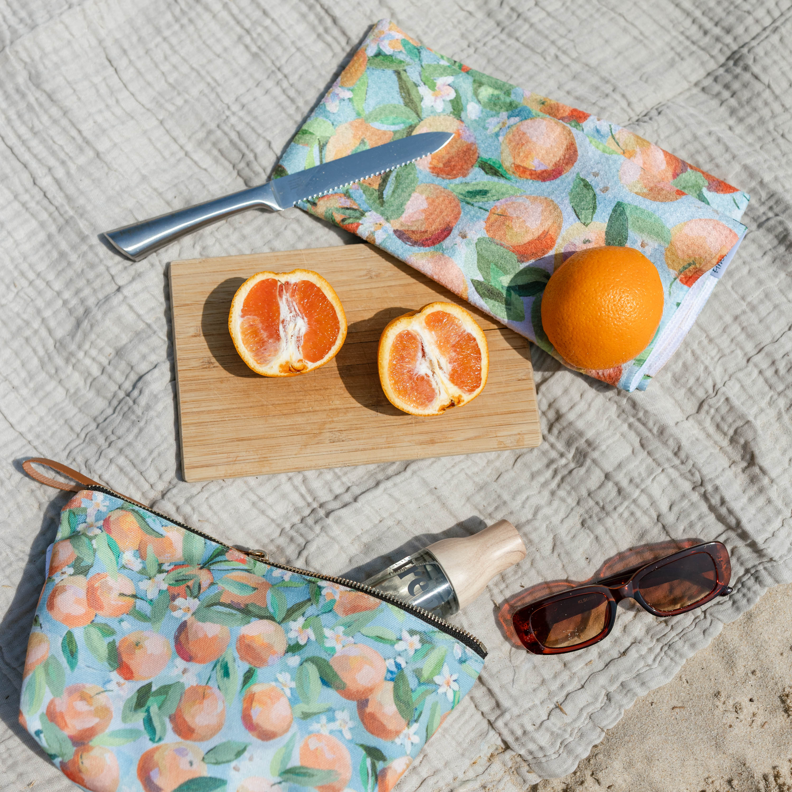 Tea Towel - Orange Blossom – Kim Hovell