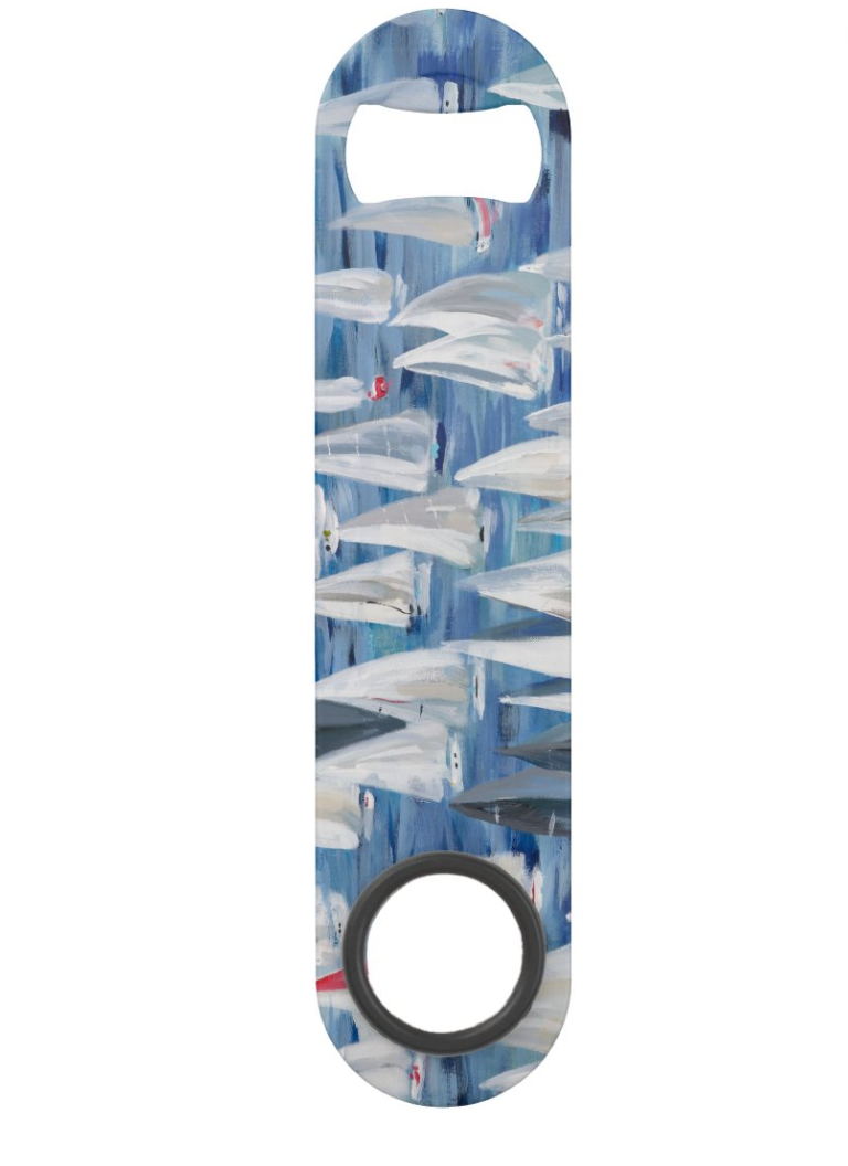 Bottle opener with sailboat design by Kim Hovell