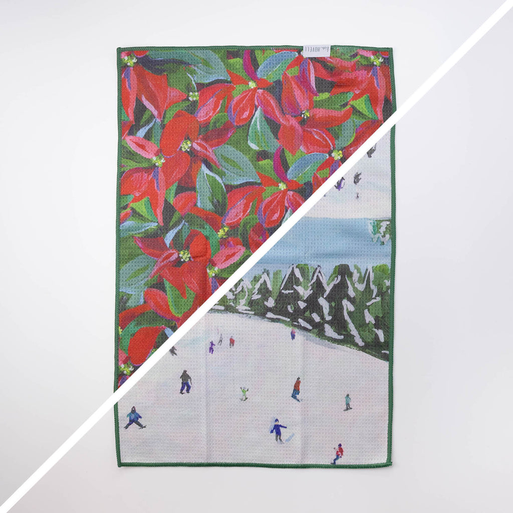Reversible Holiday Tea Towel 
