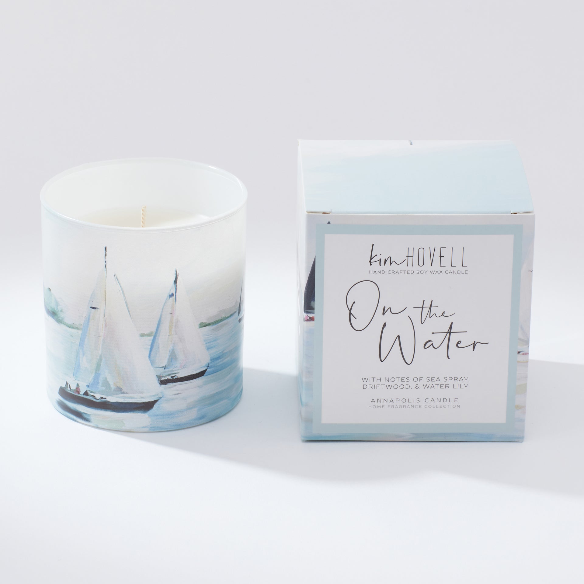 kim seybert tiger lily candle On the Water Boxed Candle