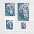 Kim Hovell Original Acrylic Painting Atlantic Jellyfish Sizes 