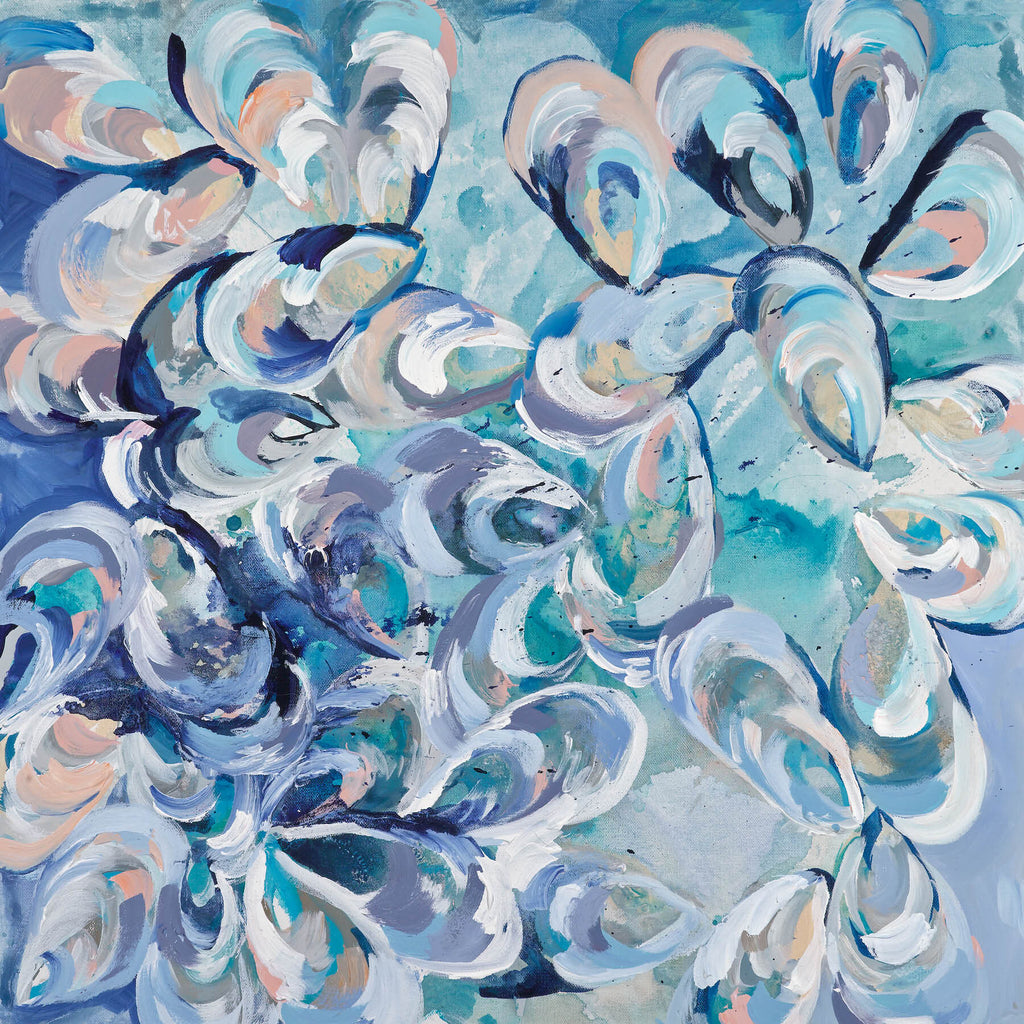 Shell Print Abstract Shell Cluster Prints – Kim Hovell